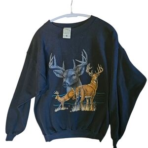 Vintage Cotton Grove Deer Sweatshirt Large